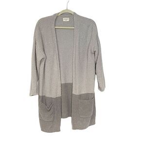 Thread & Supply 2 Tone Grey Open Front Cardigan OSFM
